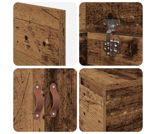 Estructura de Cama de Almacenamiento  Madera Vieja 100x200 cm