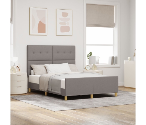 Estructura de cama  - Taupe - 160x200 cm Tela
