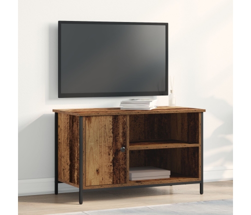 Cabinet de TV  Madera Vieja 80x40x50 cm Madera Ingenierizada y Acero
