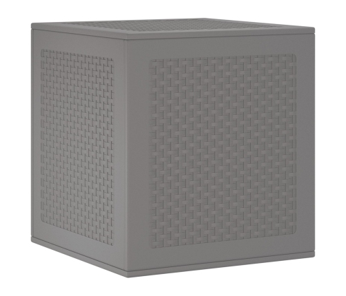 Caja de Almacenamiento Jardín Gris Claro 55x53x57 cm PP