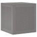 Caja de Almacenamiento Jardín Gris Claro 55x53x57 cm PP