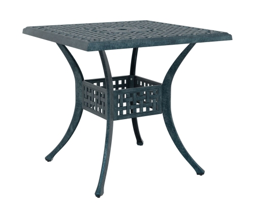 Conjunto de Comedor de Jardín de 5 Piezas  en Verde de Aluminio Fundido