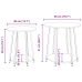 Mesa auxiliar  de 2 piezas en madera de roble sonoma y metal