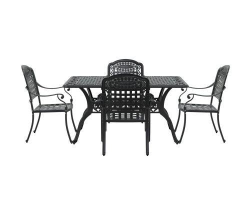 Juego de 3 Negro Aluminio Fundido Mediana