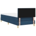 Cama Box Spring con Colchón Azul 100x200 cm Tela