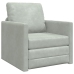 Sofá de suelo convertible  de terciopelo 74x77x81 cm Gris Claro