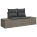 Set de Sofá de Jardín  Set de 8 Gris Ratan