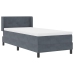 Cama Box Spring con Colchón  Gris Oscuro 90x200 cm Terciopelo