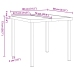 Set de comedor de jardín de 3 piezas con cojines - Rattan polimérico marrón