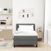 Estructura de Cama  con Colchón Gris Tela 100 x 200 cm
