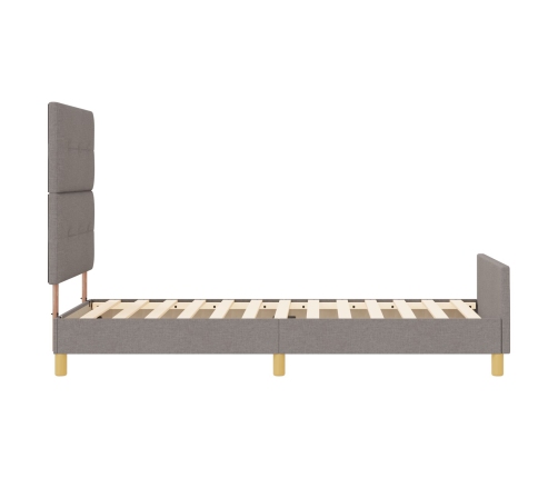 Marco de Cama  Taupe 80x200 cm Tela