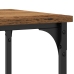 Mesa Consola de madera antigua 100x35x75 cm de madera aglomerada y acero