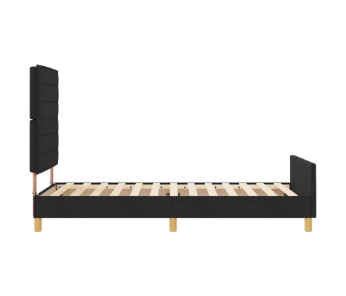 Marco de Cama  de Tela Negra 80x200 cm