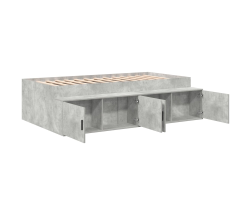 Estructura de Cama  Gris Concreto 100x200 cm