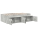 Estructura de Cama  Gris Concreto 100x200 cm