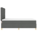 Cama con somier y colchón & LED Gris Oscuro 140x200 cm Tela