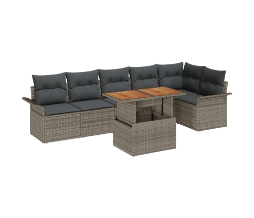 Set de Sofá de Jardín  Conjunto de 7 Gris
