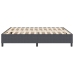 Cama Box Spring  Gris Oscuro Super King de Tela de Corduroy