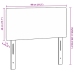 Cabecero LED  Diseño Sencillo Gris Claro 80 cm Tela de Pana