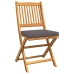 Conjunto de Bistro de Jardín  de 3 Piezas - Madera de Acacia Sólida