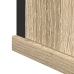 Gabinete de Espejo  Roble Natural Tablero de partículas, vidrio, metal
