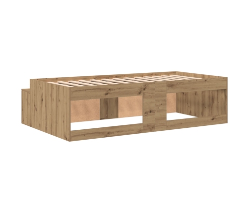 Estructura de Cama  Roble Artisan 100x200 cm