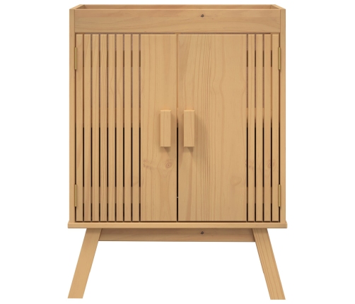 Juego de Muebles de Baño de 4 Piezas en Madera Maciza de Pino