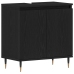 Gabinete para Lavabo  Roble Negro 58x33x60 cm Madera Elaborada