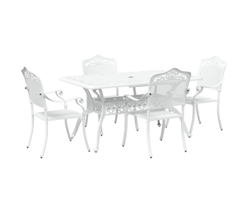 Set de 3 Blanco Aluminio Fundido 150x90x72 cm Duradero