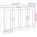 Gabinetes Montados en la Pared 2 pcs Madera Vieja 69.5x34x90 cm Madera Ingienerizada