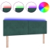 Cabecera LED  con botones acolchados Verde Oscuro 80 cm Terciopelo