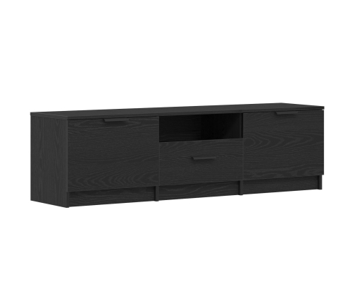Gabinete para TV  - Roble Negro - 140x35x40 cm - Hecho de Madera Ingieniería