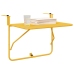 Mesa Colgante para Balcón VidaXL Plegable Mostaza 60x40 cm Acero