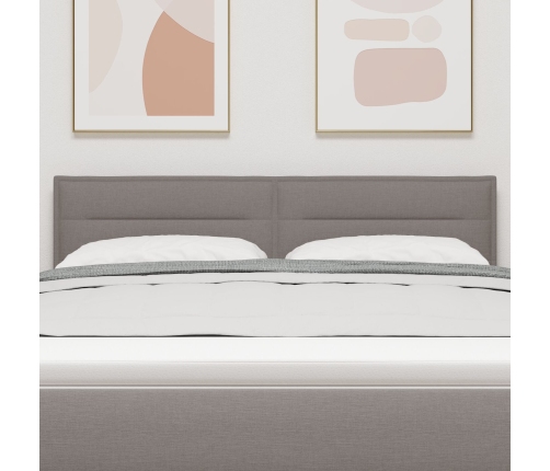 Cabecero  Diseño de Líneas Taupe 160 cm Tela