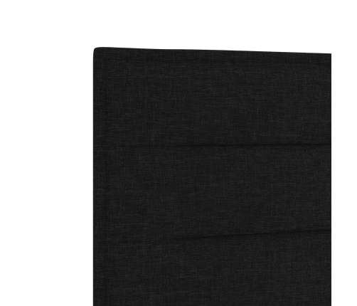 Cabecera  diseño de líneas LED negra 160 cm tela