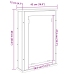 Gabinete de Espejo  Roble Natural Tablero de partículas, vidrio, metal