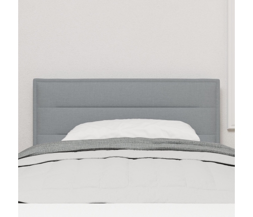 Cabecero  Diseño de Líneas Gris Claro 100 cm Tela