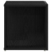 Mesa Lateral  Negro Roble 33x33x34,5 cm Madera Ingenierizada