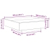 Mesa de café  con luces LED Madera de roble negra 100x100x31 cm
