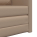 Sofá cama  2 en 1 Cappuccino 74x77x81 cm de cuero sintético