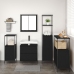 Juego de Muebles de Baño de 5 Piezas VidaXL en Madera de Roble Negra