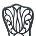 Set de Bistro de Jardín de 3 Piezas  Verde de Aluminio Fundido