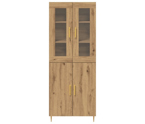 Highboard Artisan Oak 69.5x34x180 cm Madera Elaborada