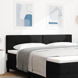 Cabecero  Button Tufted Negro 180 cm Tela