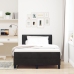 Cama con Box Spring y Colchón  Negro 120x200 cm Terciopelo