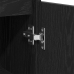 Armario de baño  Negro Roble 30x30x100 cm Madera elaborada