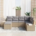 Conjunto de Sofá de Jardín  Set de 6 Beige y gris