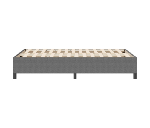 Cama Box Spring  Gris Claro 120x200 cm Tela de Pana