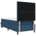 Cama con Somier con Colchón y Banco Azul 90x200 cm Tela