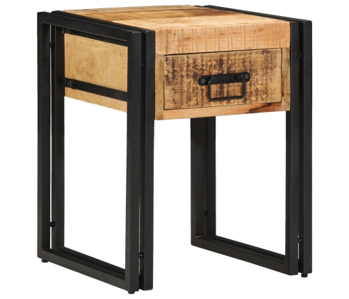 Mesa Lateral  40x40x50 cm de Madera Maciza de Mango